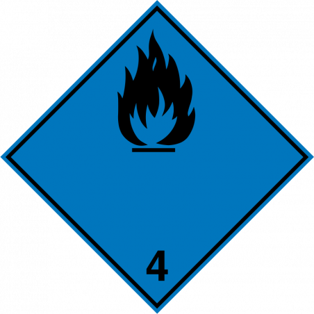 Gaz inflammable au contact de l'eau 4