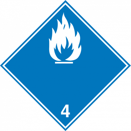 Gaz inflammable au contact de l'eau 4