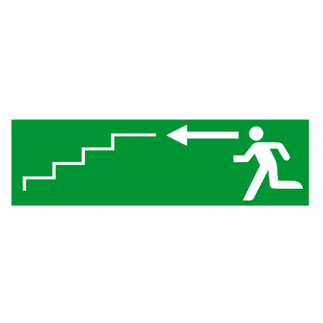 Sortie de secours flèche gauche escalier 2