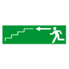 Sortie de secours flèche gauche escalier 2