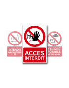 Pictogrammes Interdiction + Texte (portrait)