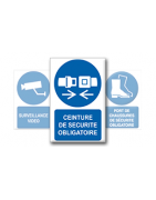Pictogrammes Obligation + Texte (portrait)