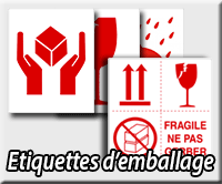 Etiquettes d'emballage