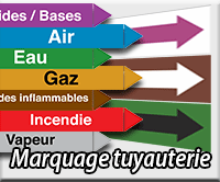 Marquage tuyauterie