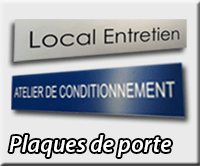 Plaques de porte