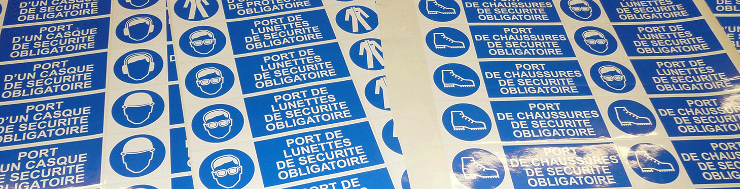 Autocollant obligation avec texte